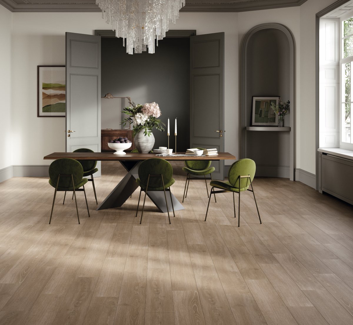 laminuotos grindys Parador Oak Skyline pearl-grey 1601448