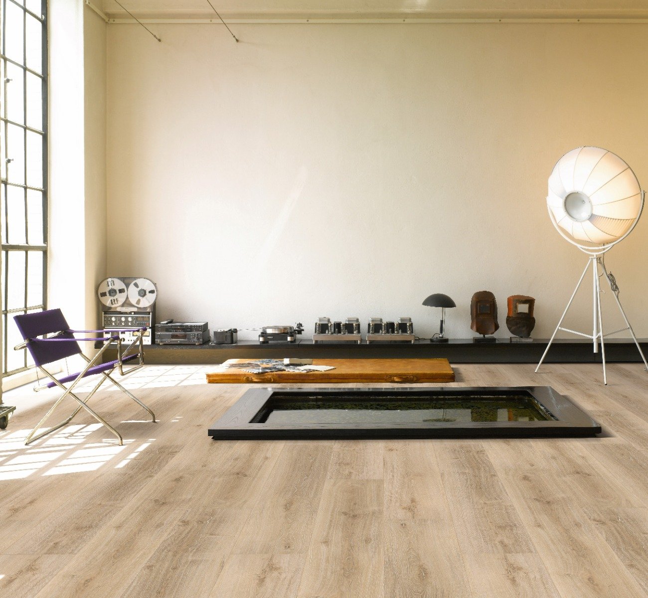 Vinilinė grindų danga su click sistema ir integruotu paklotu Parador Oak Royal light-limed 1744631