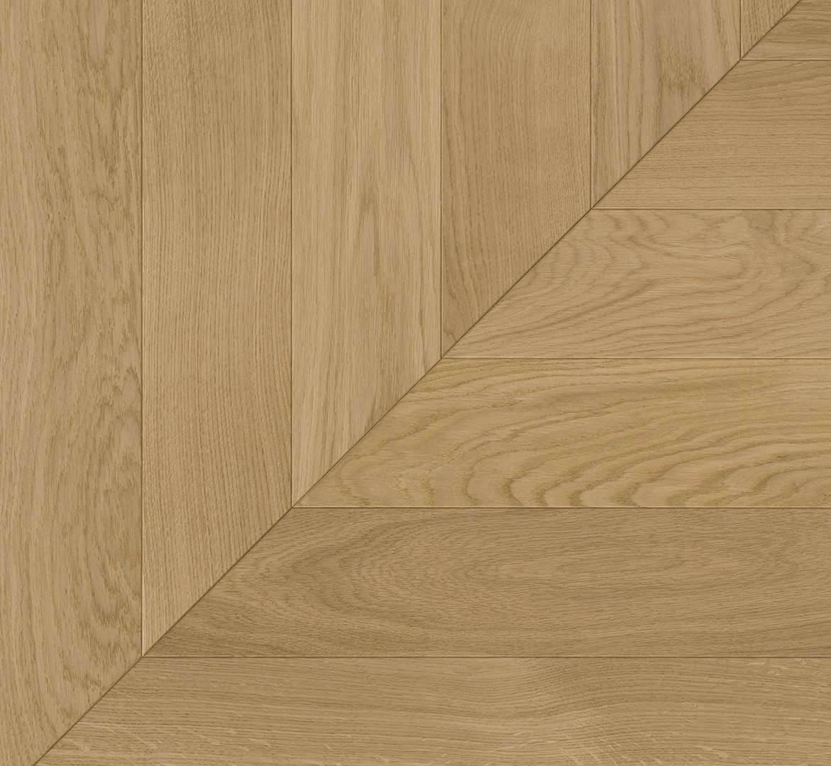 Prancūziškos eglutės medinės grindys Parador Chevron Oak Natur 1748484