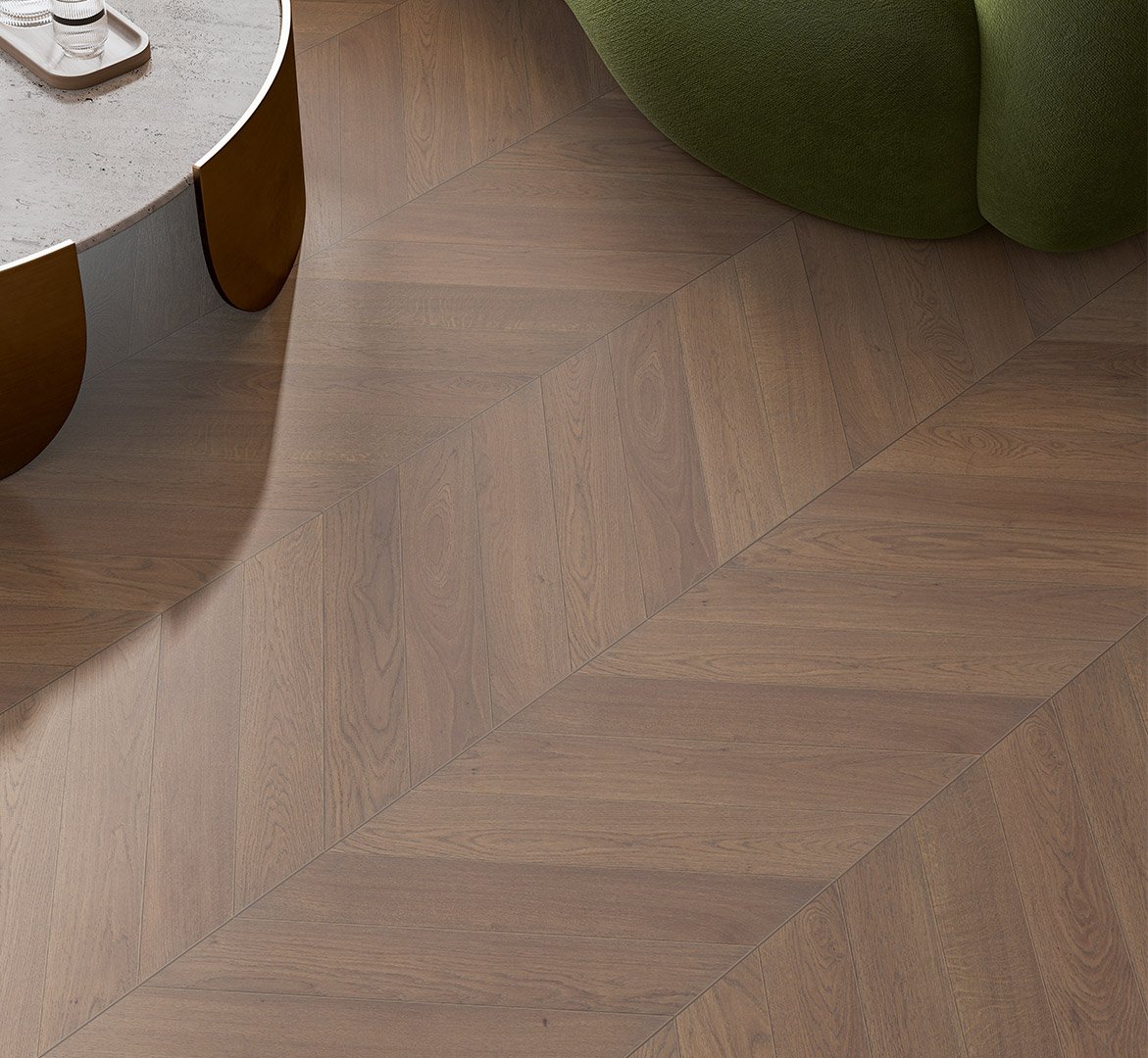 Medinės chevron rašto grindys Parador Chevron Oak Terra 1748486