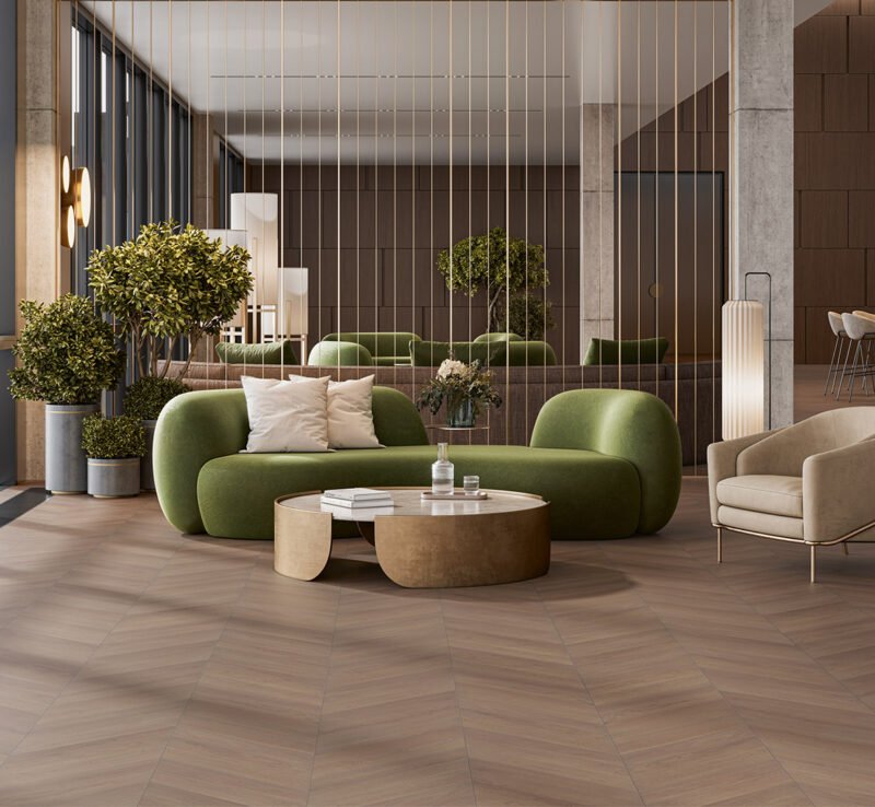 Medinės chevron rašto grindys Parador Chevron Oak Terra 1748486