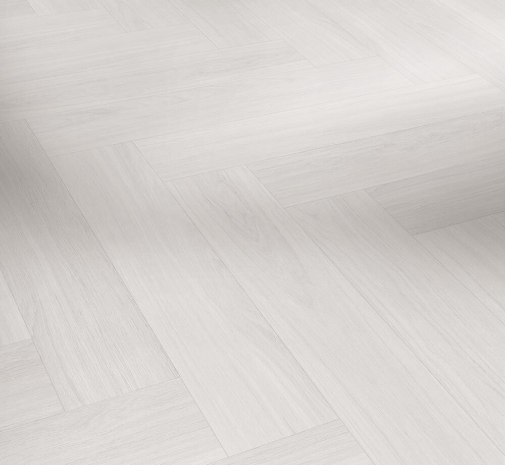 Vinilinės grindys eglutės (herringbone) raštu su click sistema Parador Oak Oxford white 1748854